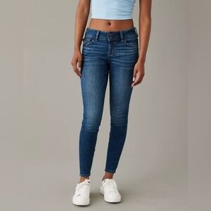 American Eagle Super Low-rise Next Level Denim Jeggings Size 18 (34" Waist) NWT
